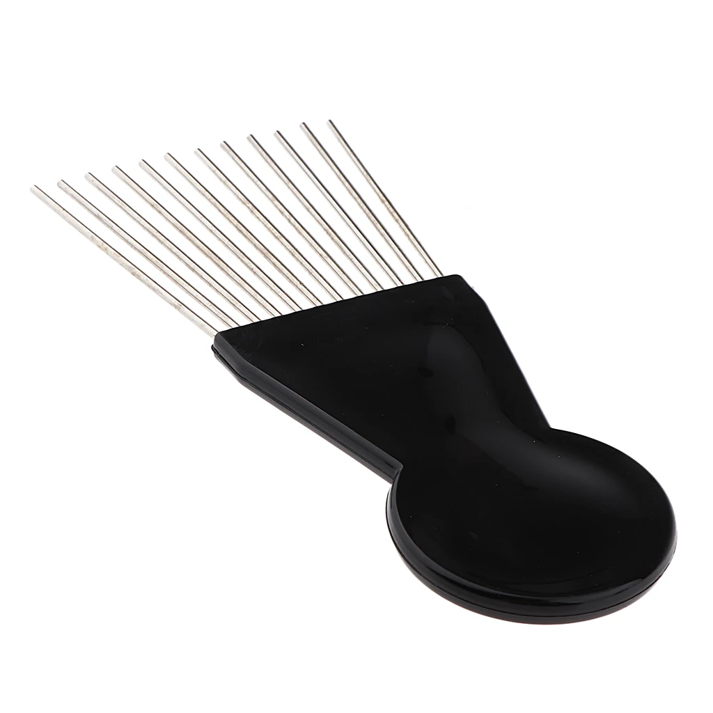 Afro Pick Hair Comb Hair Brushes for Man & Woman Hairdressing Styling Plastic Handle with High Grade Metal Teeth