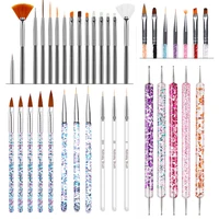 1set UV Gel Nail Art Brush Nail Art Dotting Pen Drawing Painting Set DIY Design Nail Art Dotting Tools Manicure Accessories 1