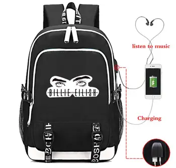 

New Billie Eilish Backpacks Women/Men School Bags Laptop Travel Bag Teenage Backpack Boys Girls School Backpacks Mochila