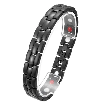 

Titanium Steel Bracelet Radiation Protecting Magnetic Meteorite Bracelets for Men JL