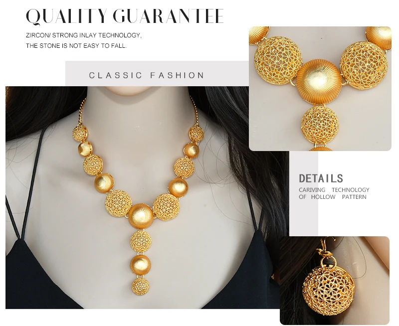 Nigerian Wedding Jewelry Set Bridal Necklace Earrings Bracelet Ring Sets Dubai Italian Gold Plated Big African 24k Jewellery Nigerian Wedding Jewelry Set Bridal Necklace Earrings Bracelet Ring Sets Dubai Italian Gold Plated Big African 24k Jewellery