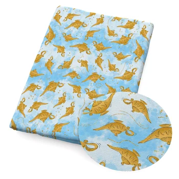 

50*145cm Cartoon Polyester Cotton Fabric Printed Cloth Sewing Fabrics for Patchwork Needlework DIY Projects Crafts,c8384