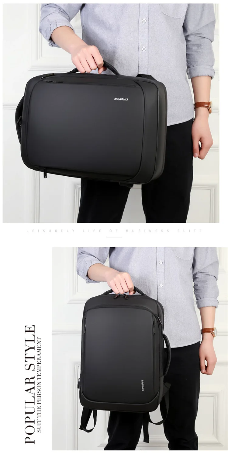 WENYUJH рюкзак для ноутбука мужские рюкзаки бизнес ноутбук Mochila водонепроницаемый рюкзак зарядка через usb сумки для путешествий