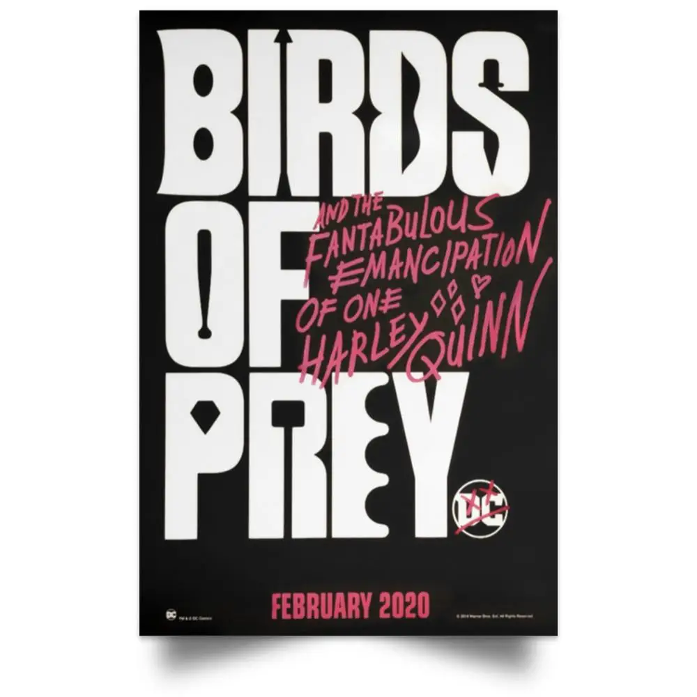 Birds Of Prey Movie Tv Series Show Silk Fabric Wall Poster Art Decor Sticker Bright