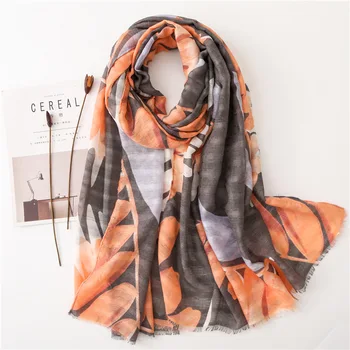 

Luxury Brand silk Scarf Summer Wild Cotton Beach Sunscreen Soft Pashminas Shawl scarves women chiffon hijab cashmere poncho