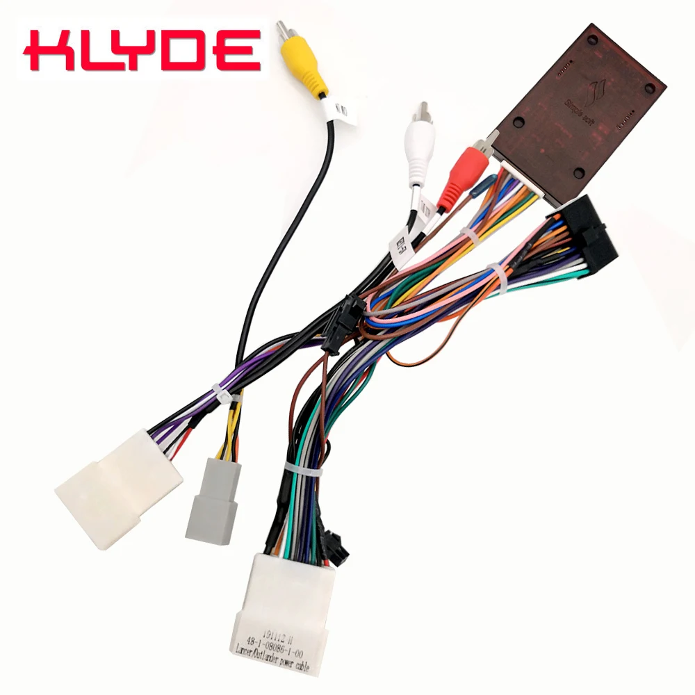 KLYDE Car Stereo Radio Wire Power Harness Adapter with Canbus Decoder