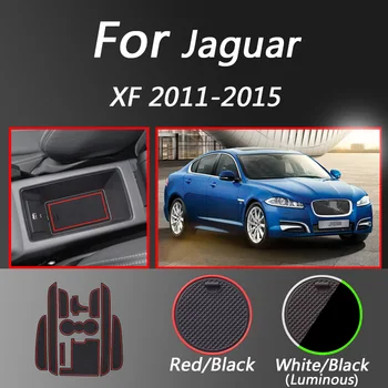 

Car Door Groove Mat For Jaguar XF 2011-2015 Gate Slot Pad Decoration NonSlip Cup Mat Interior Car-Styling Accessories
