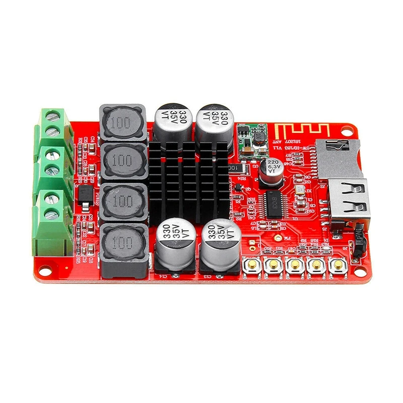 HF183 TPA3116 2X50W Digital Bluetooth Receiver Module Amplifier Board with Remote Controller