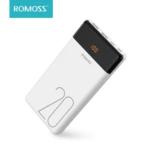 20000mAh ROMOSS LT20 Power Bank Dual USB Power Externe Batterie Mit LED Display Schnelle Portable Ladegerät Für Handys Xiaomi(China)