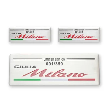 

1PCS Car styling Specials Color for ALFA ROMEO red cross Logo emblem Badge sticker for Mito 147 156 159 166