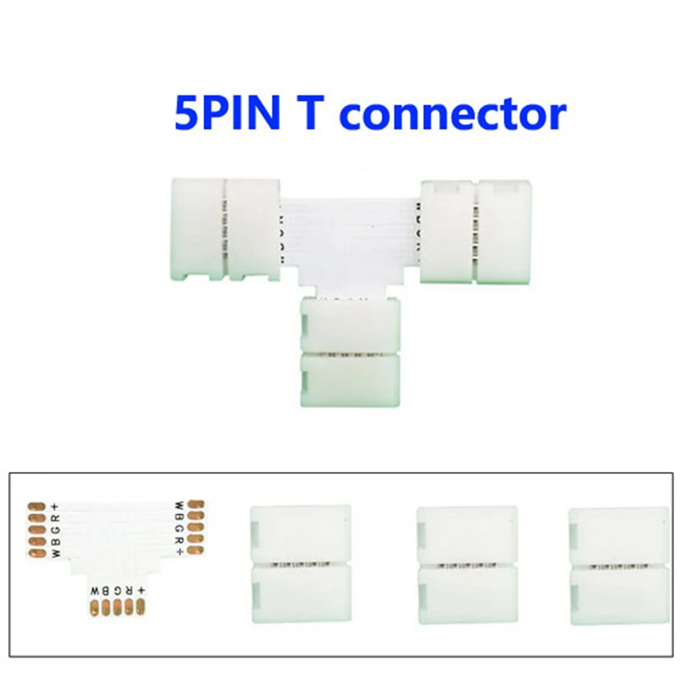 ตัวเลือกสินค้า ตัวเชื่อมต่อ LED Strip Light คุณภาพสูง 5 ชิ้น พร้อมบัดกรีฟรี