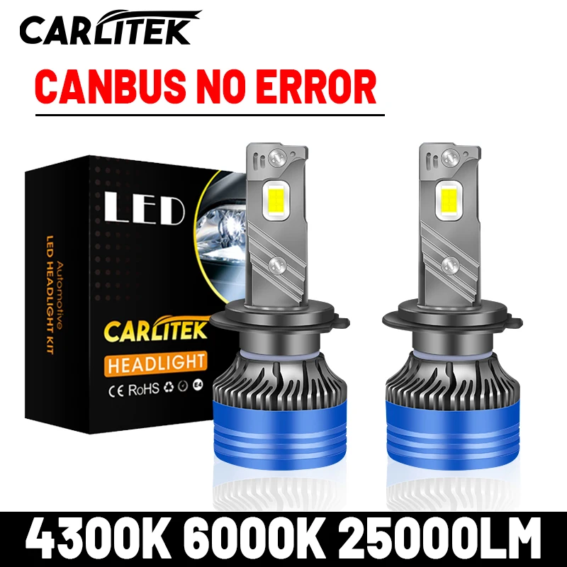 25000LM H7 Led Canbus 4300K Yellow H1 H8 H11 H4 Car Headlight Repair Bulbs HIR2 9012 HB4 9006 HB3 9005 Fog Light 6000K Restyling |
