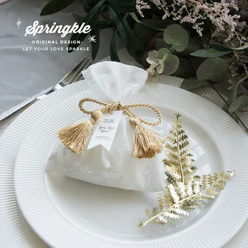 

10pcs European Drawstring Candy Bag Cookie Pouch Bags Jewelry Wedding Favor for Guests Gift Bags Packaging Party Decoration