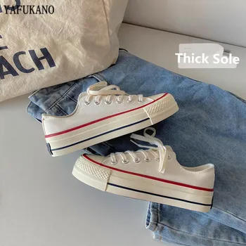

Women Canvas Shoes 3.5CM Platform Increase Casual Shoes Classic High Quality Fashion Outdoor Students Sneakers Zapatos De Mujer