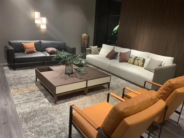 2020 Customized Leather Fabric Sofa Italy China Custom Leather Luxury Round Restaurant Sofa Hotel Lobby Round Sofa Hotel Sofa