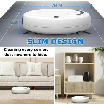 

3 In 1 Smart Floor Robot Vacuum Cleaner Mop Automatic Distance Sensor Machine DNJ998