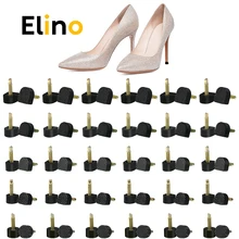 Елино 30 пар/компл. высокий каблук советами по замене шпильки колпачки на каблук протектор дюбель Грузовые лифты, на каблуке-шпильке Инструменты для ремонта; женская обувь на высоких каблуках, советы