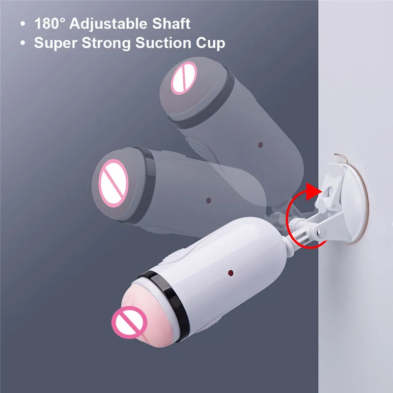 Sex Toys For Male Masterbator Realistic Silicone Vagina Penis Hands-Free Strong Suction Cup Machine Sexual Adult | Красота и здоровье