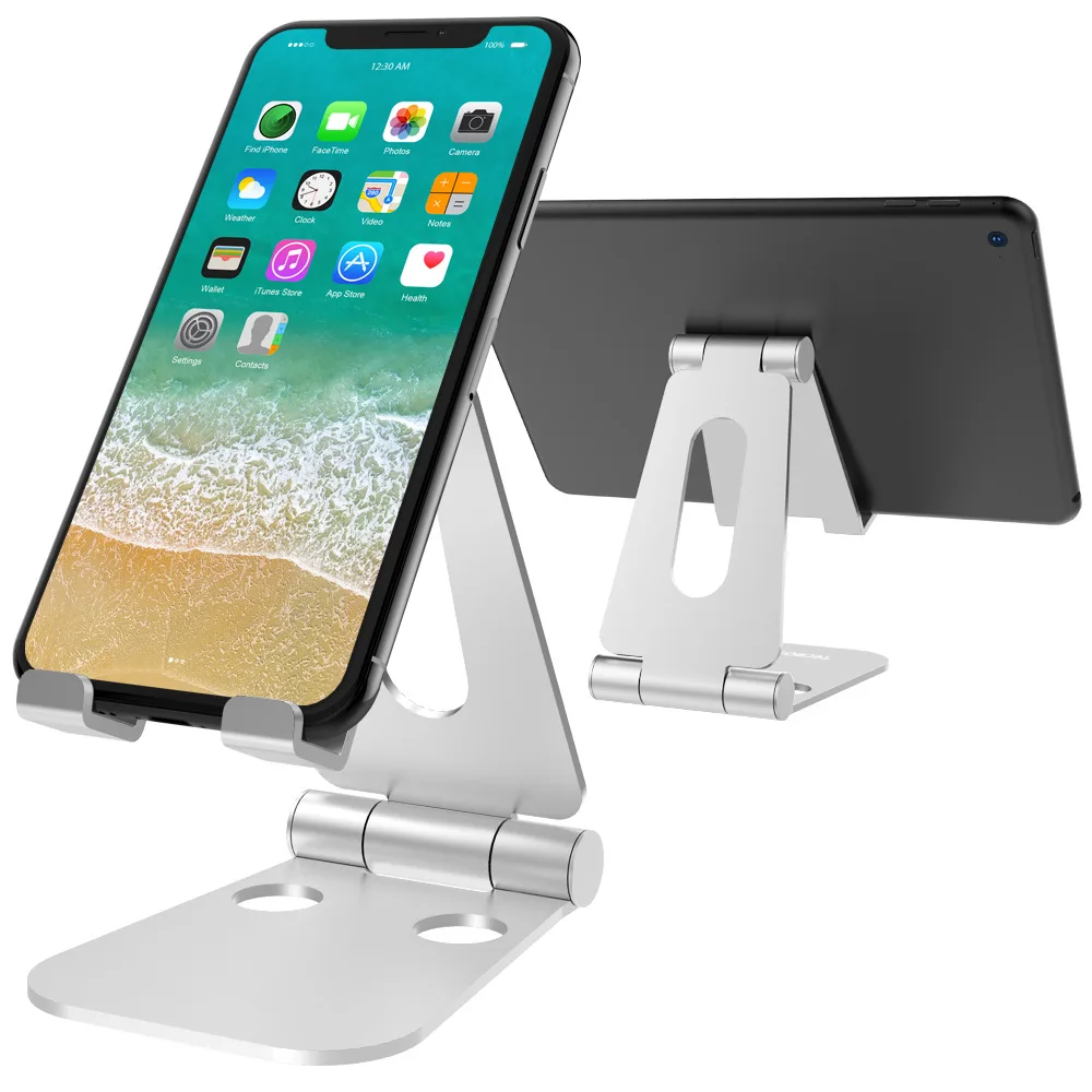 

Aluminium Alloy Mobile Phone Support iPad Tablet Collapsible Lazy Bedside Desktop Shelf Multi-functional Adjustable