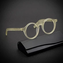 

Hand-Made Vintage Round Acetate Full Rim Eyeglasses Men Women Optical Myopia Prescription Glasses Frames Retro Eyewear Oculos