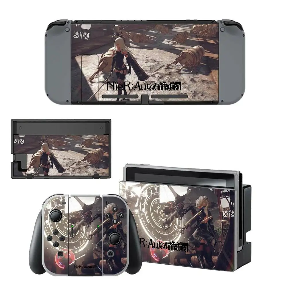 Nintendoswitch Skin Nier Automata Nintend Switch Stickers For Nintendo Switch Console Joy Con Controller Dock Skins Stickers Stickers Aliexpress