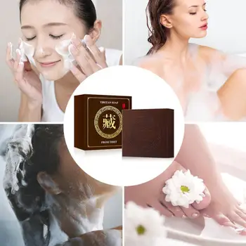 

Bath Soap Moisturizing Refreshing Oil Control Clean Skin Mites Soap Tibetan Rose Essential Oil Soap Cleansing Handmade Soap
