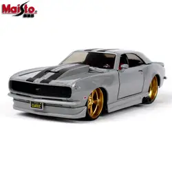 Maisto 1:24 1968 Шевроле Камаро Z28 автомобиль из литого металла модели высокого моделирования автомобиль игрушка с быть открытым подарки для детей