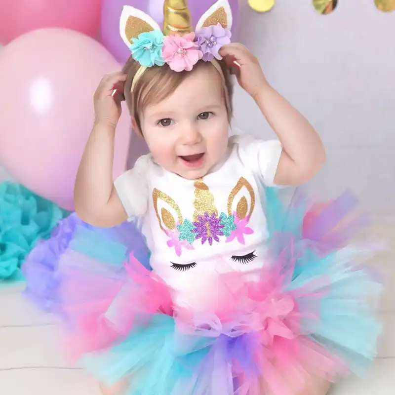 1st birthday unicorn dress