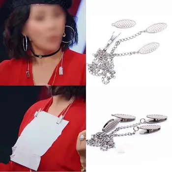 

Dental Bib Clips Baby Patient Clip Flexible Chain Napkin Holder For Dentist Lab