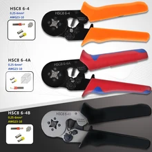 HSC8 6-4 многофункциональные 0,25-6 мм2 саморегулирующиеся обжимные плоскогубцы для кабельных наконечников наконечники ручные инструменты плоскогубцы трубчатый терминал