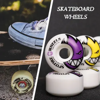 

4pcs Double Rocker Skateboard Wheels Professional SHR-101A 52mm Action Wheels High Elasticity Hardness Road Skate Pro Parts