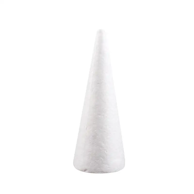12Pcs 15cm Cones for DIY Crafts White Cones Christmas Tree Mold Polystyrene  for Floral Arrangements DIY Craft Project Xmas Tree - AliExpress