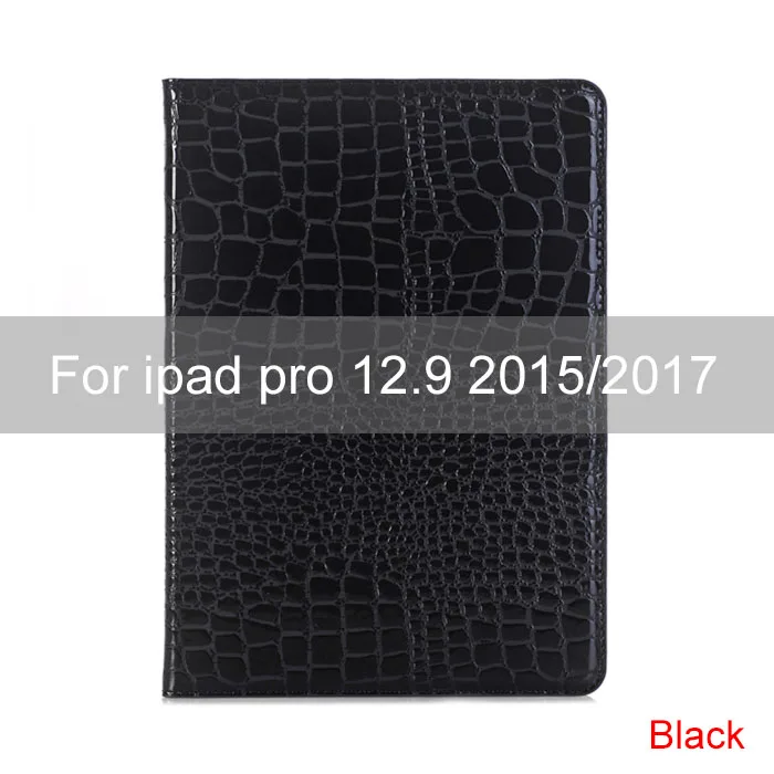 Essidi кожаный чехол Премиум для ipad pro 12,9 дюйма Подставка для планшета защитный чехол для ipad pro 12,9 - Цвет: Черный