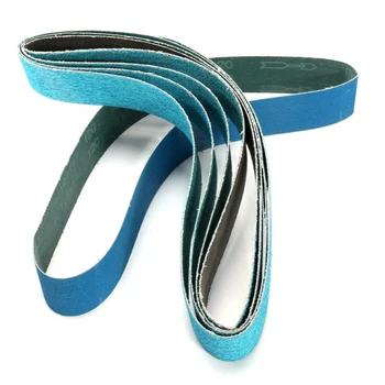 

5pcs Sanding Belts 40 60 80 120 Grits For Woodworking Shoe Material Polishing