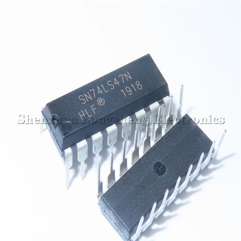 10 шт./лот Новый SN74LS47N 74LS47 HD74LS47P DIP-16 дисплей драйвер | Электронные компоненты и