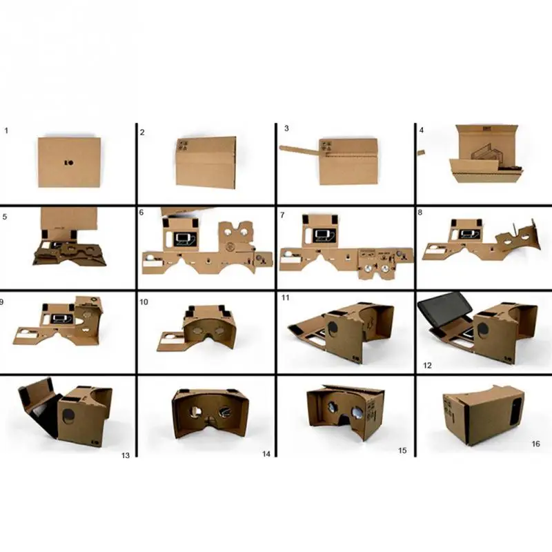 Template Box Vr Headset Vr Glasses Template Google Cardboard Diy
