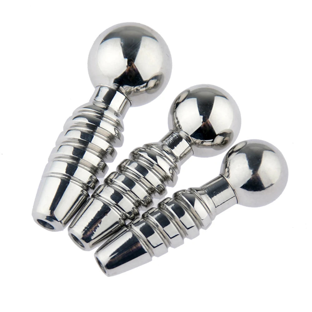 Stainless Steel Metal Spiral Penis Plug Urethral Dilatation Horse Eye Stick Penis Stimulation For Male BDSM Sex Toys Butt Plug