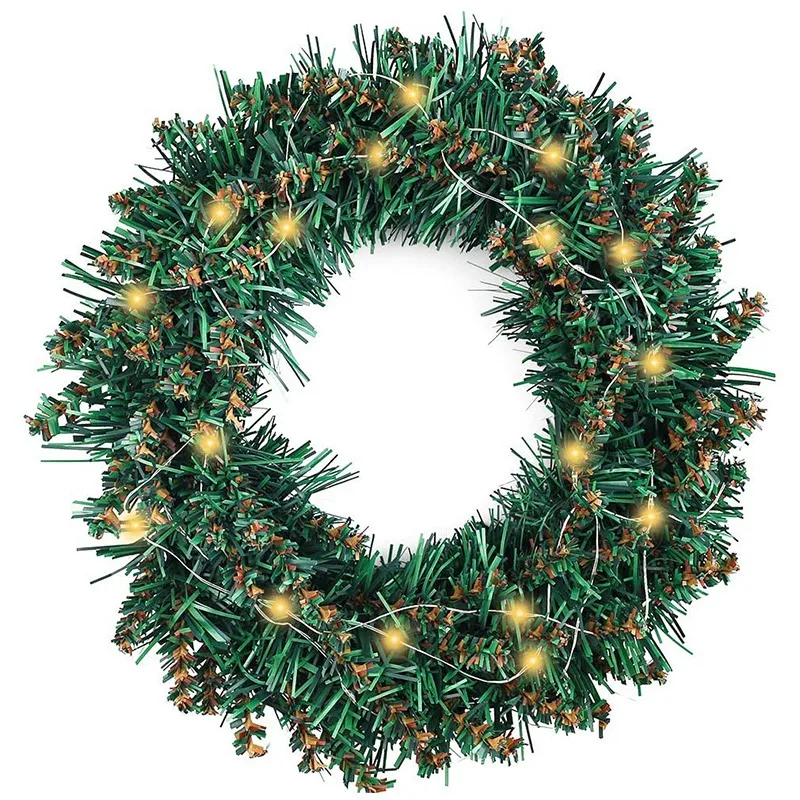 

Artificial Christmas Wreath with Christmas Spruce for Front Door Decoration and Christmas Party