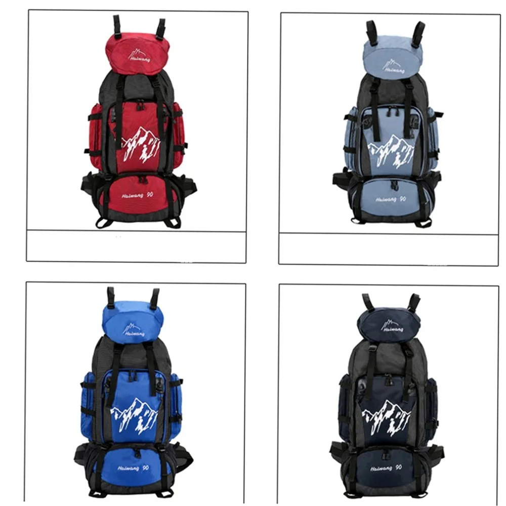 

New 90l Outdoor Professional Mountaineering Bag Men Women Walking Backpack Travel Bag Large Capacity Camping Bag