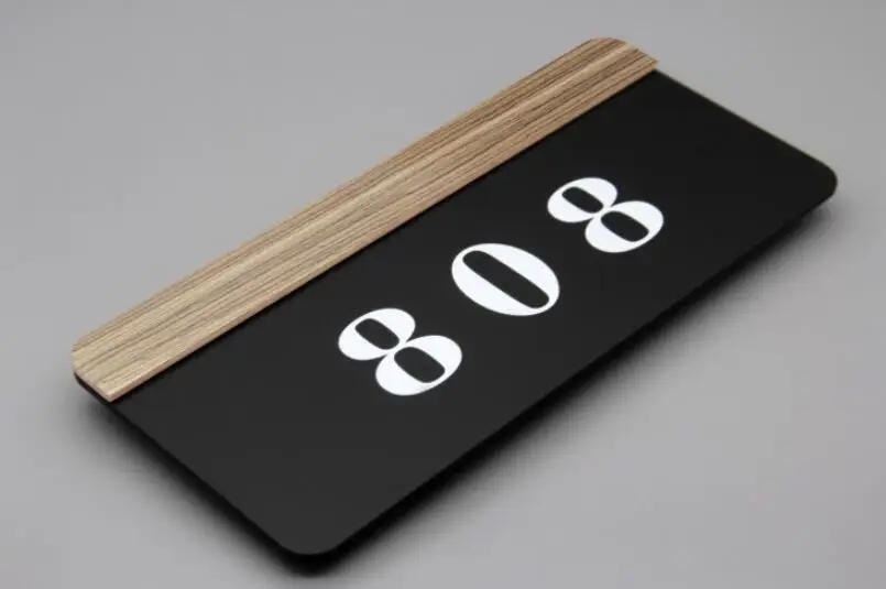 

Apartment hotel hotel room private room number house number plate building unit floor card custom
