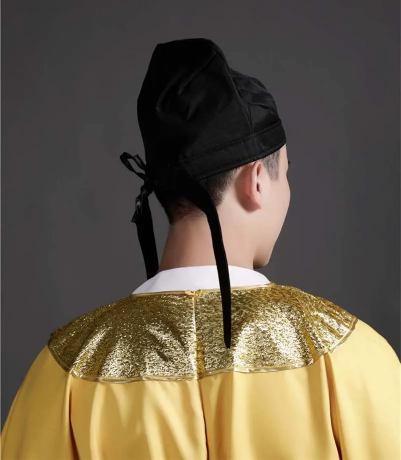 Hanfu шапка мужская для взрослых Китайский традиционный головной убор Hanfu Mingzhi головной убор арматура в античном стиле черное конфуцианское полотенце шляпа для мужчин