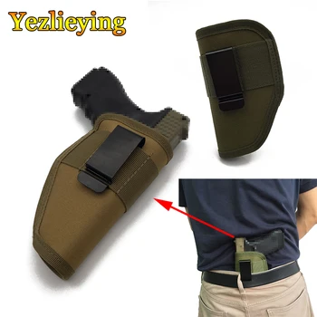 

New Style Gun Concealed Carry Holsters Belt Metal Clip Universal Left / Right Hand Gun Holster