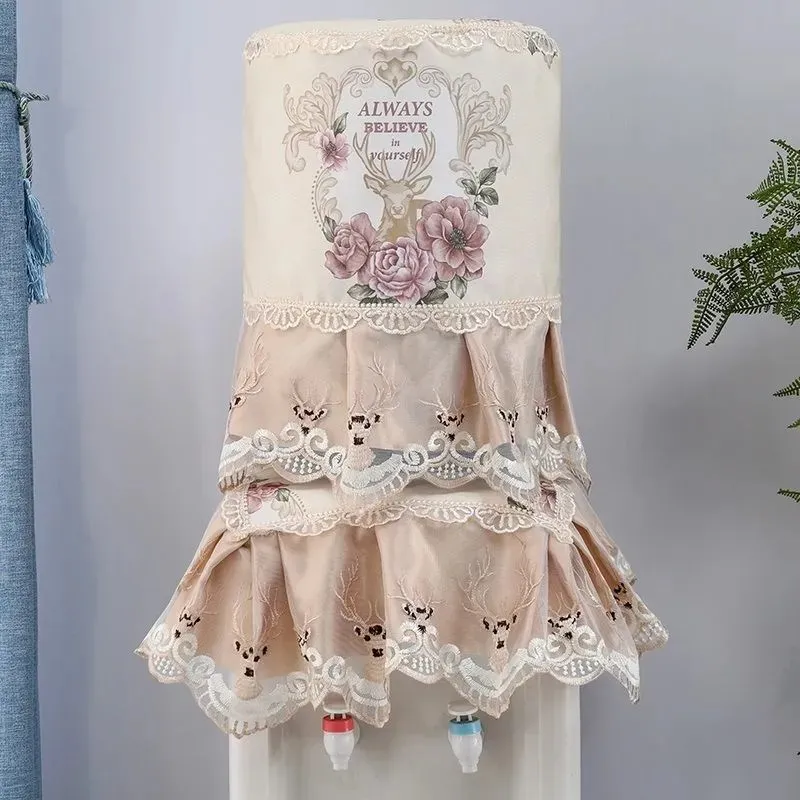 Drinking Fountain Cover Dust Cover Modern Minimalist Lace Fabric Living Room Household Drinking Fountain Two-Piece