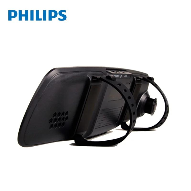Phil ips 4,3 дюймов ips Автомобильный видеорегистратор с двумя объективами камера DVR видеорегистратор зеркало