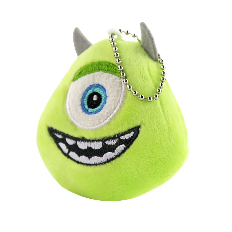 8 см 10 шт./лот Mike Wazowski плюшевая подвеска милый Университет один брелок для ключей в форме Глаза Мягкая кукла игрушки Рождественский подарок