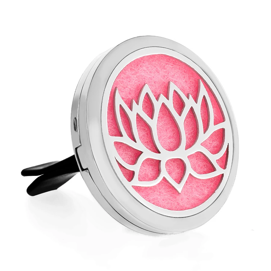 

New Paws 35mm Aromatherapy Essential Oil Perfume Locket Car diffuser Vent Clip Magnetic Random Send 10pcs Oil Pads as Gift