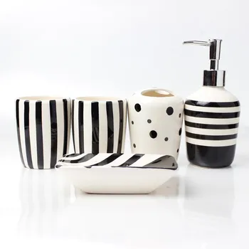

Ceramic Soap Dispenser Lotion Dispenser Holders Bathroom Set For Toothbrushes Soap Dish Goods For Bathroo Bathroom Supplies