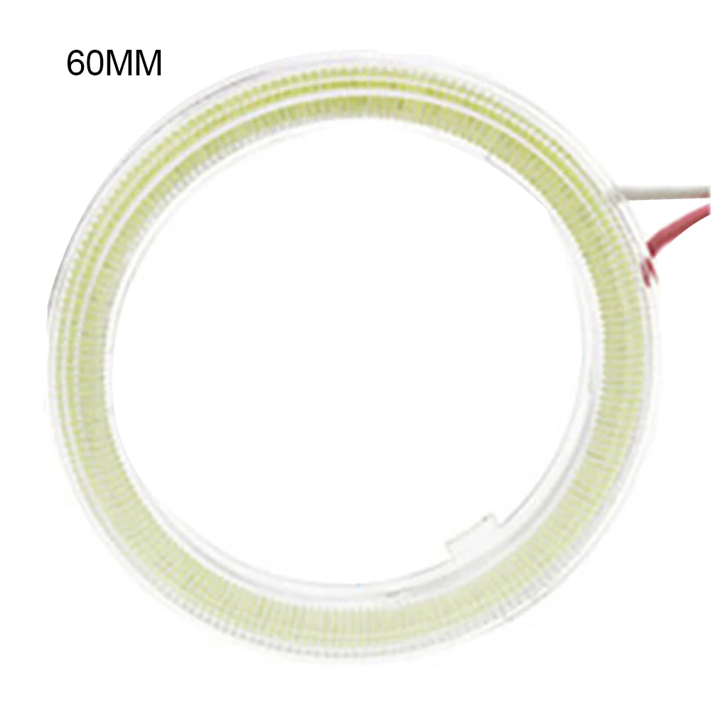 

2Pcs 60mm-120mm Green COB LED Angel Eyes Headlight Super Bright Halo Rings Car Motorcycle DRL Light Bulb Lamps