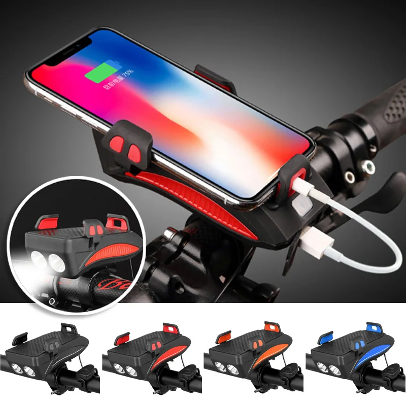 Clearance Mount Bike Phone Holder Accessories Set ABS Cycling Outdoor Sports Headlights Power Bank 5pcs Bicycle 1