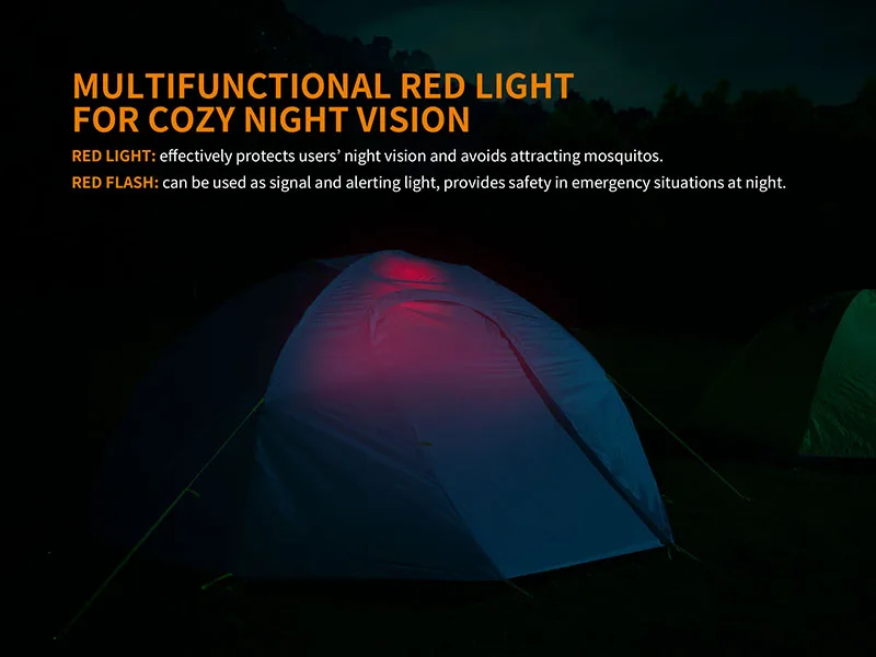 Fenix CL23 Neutral White& Red LEDs Camping Tent Light Lantern Torch Vibrant Red
